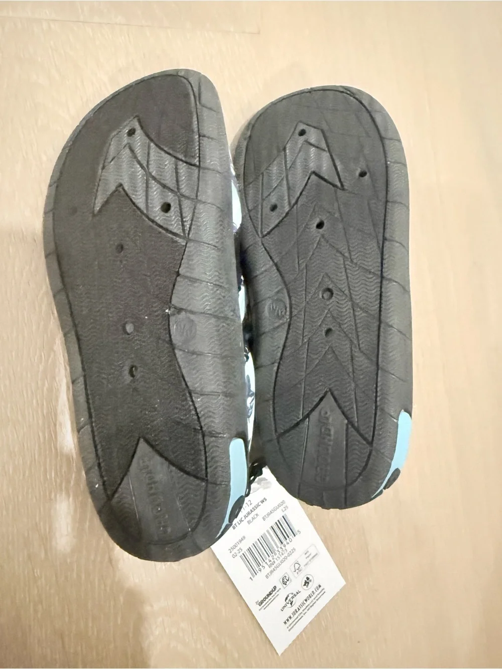 Kids Blue Dolphin Print Water Shoes